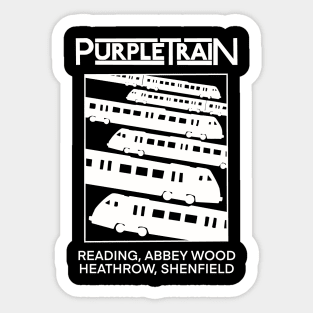 purple train Sticker